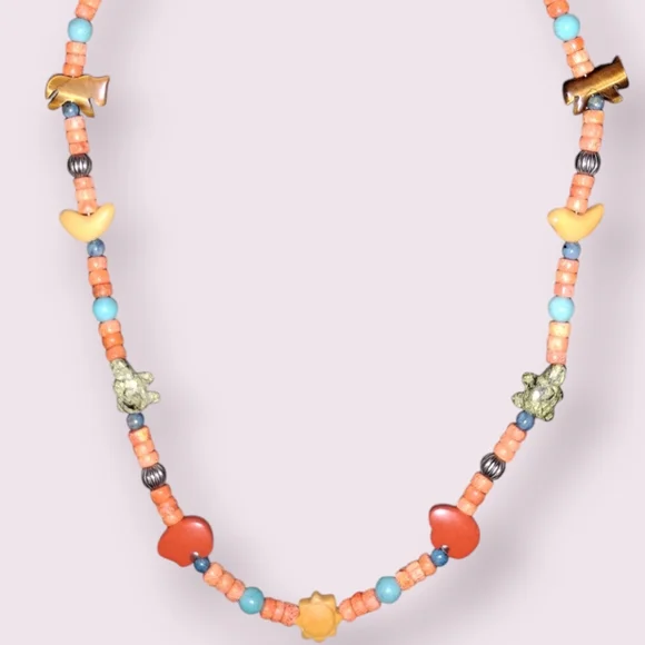 (NWOT) Carolyn Pollack® RELIOS® 925 Sterling Gemstone Animal Fetish Necklace - Picture 3 of 5